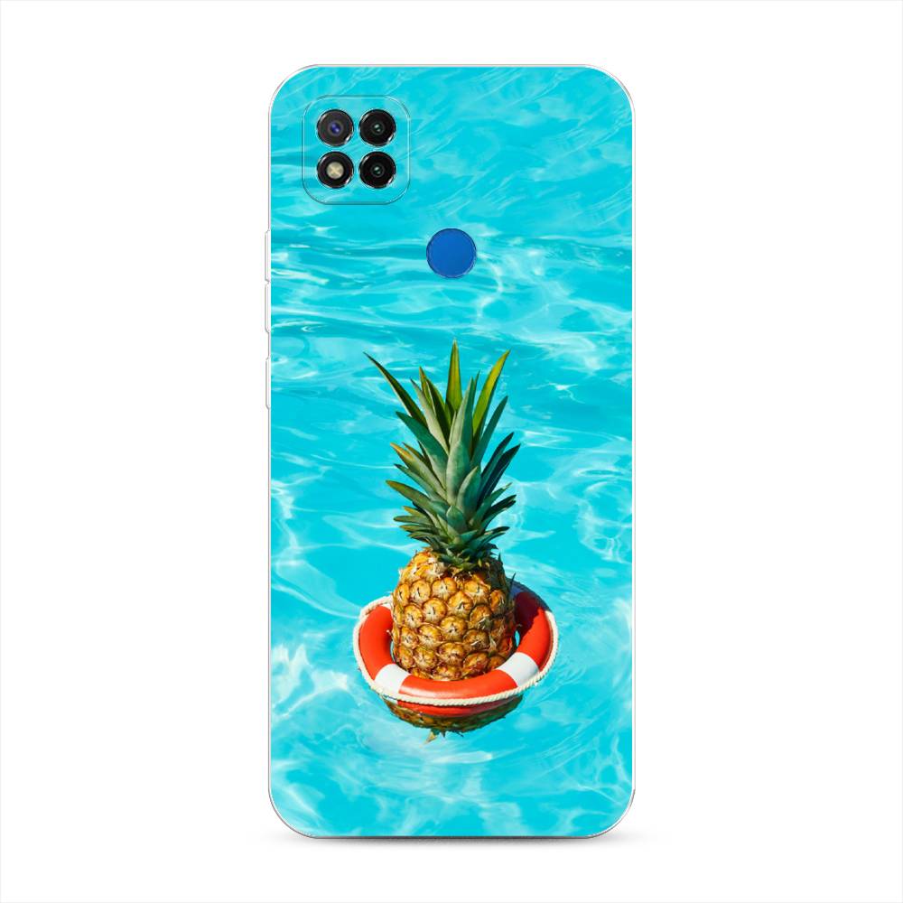 

Чехол Awog на Xiaomi Redmi 9C "Ананас в бассейне", Разноцветный, 39050-10