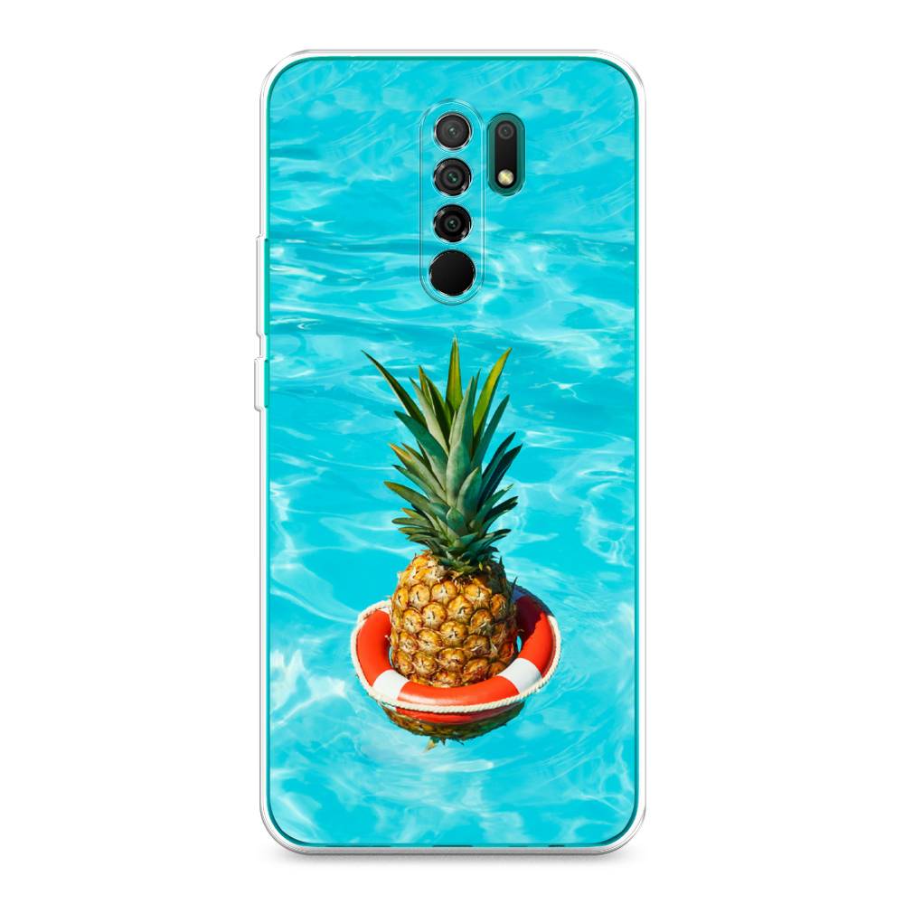 

Чехол Awog на Xiaomi Redmi 9 "Ананас в бассейне", Разноцветный, 38350-10