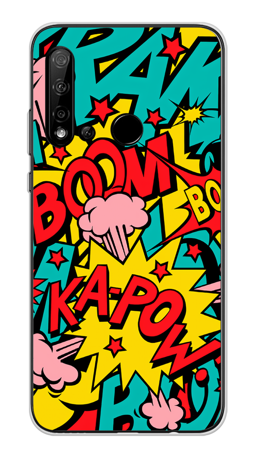 

Чехол Awog на Huawei Nova 5i "Постер pop art", Голубой;желтый;красный, 69850-9