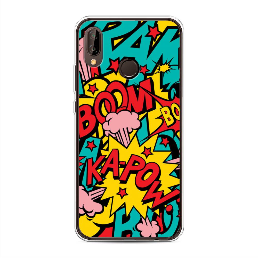 

Чехол Awog на Huawei Nova 3 "Постер pop art", Голубой;желтый;красный, 66150-9