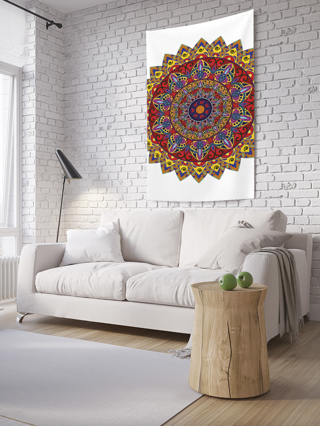 

Вертикальное фотопанно на стену JoyArty Яркая мандала 150x200 см, Яркая мандала