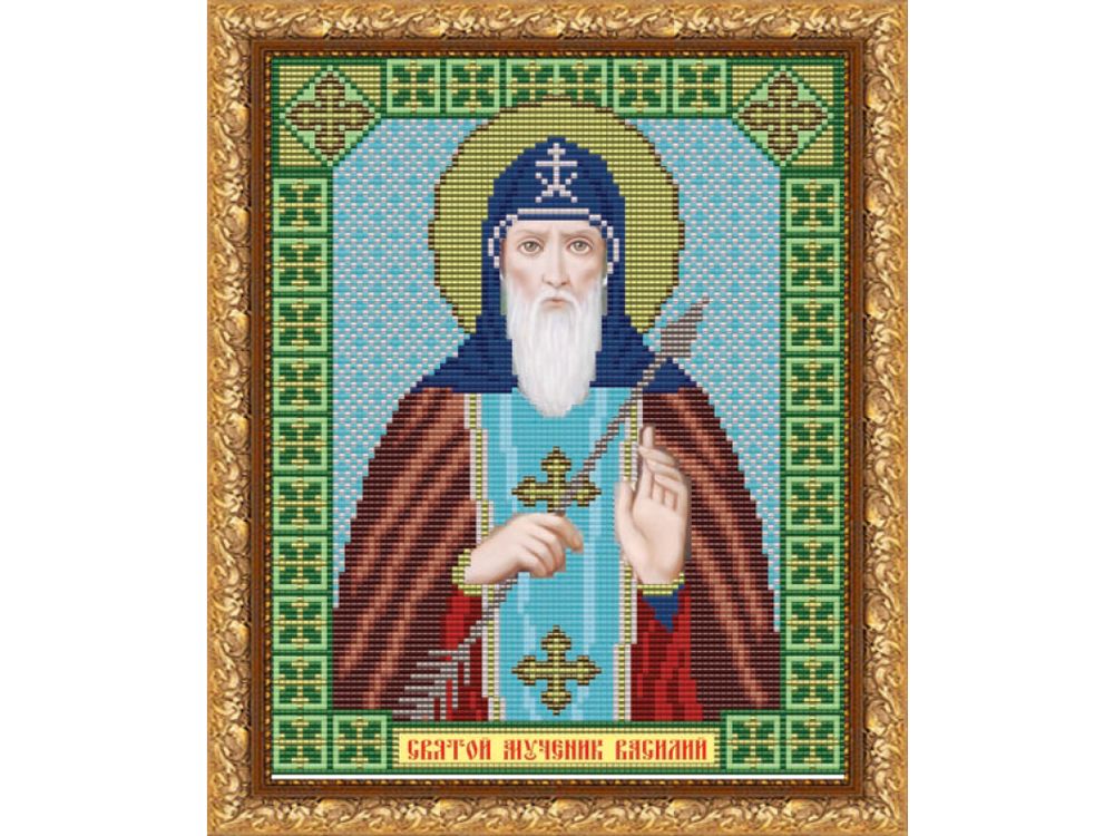 

Рисунок на ткани «Святой мученик Василий»