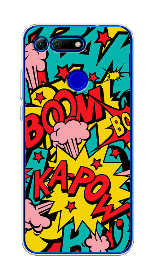 

Чехол Awog на Honor V20 (View 20) "Постер pop art", Голубой;желтый;красный, 67350-9