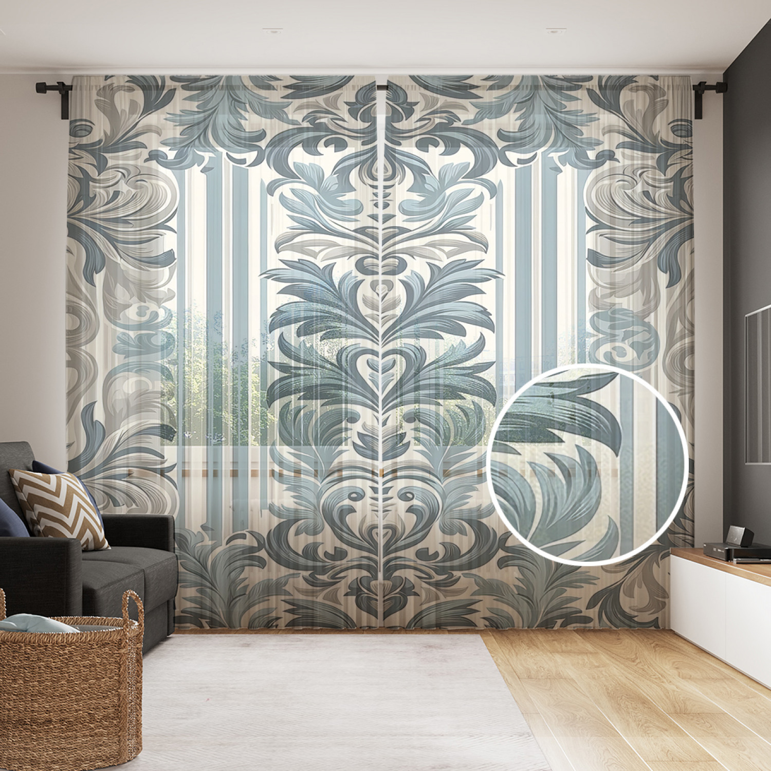 

Тюль JoyArty Классика узоров 290x265, tul_sd2237_145x265