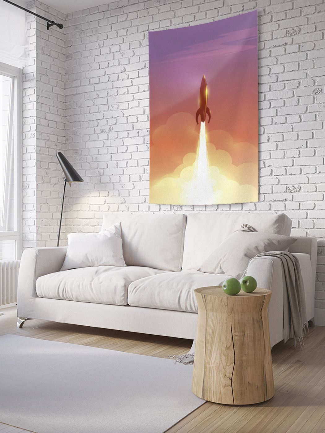 

Вертикальное фотопанно на стену JoyArty Старт ракеты 150x200 см, Старт ракеты