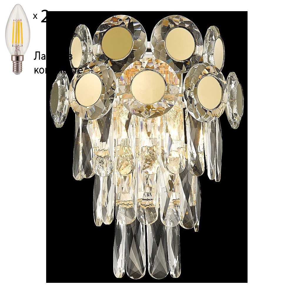 

Бра с лампочками Wertmark WE134.02.301+Lamps