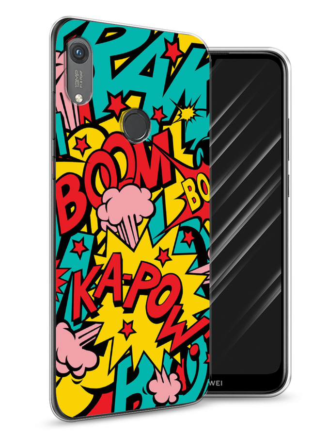 

Чехол Awog на Honor 8A (8A Pro/Prime) "Постер pop art", Голубой;желтый;красный, 68750-9