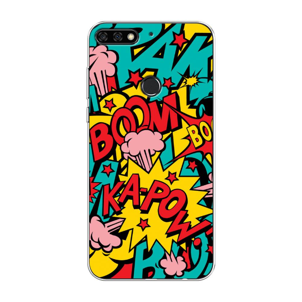

Чехол Awog на Honor 7C Pro "Постер pop art", Голубой;желтый;красный, 65550-9