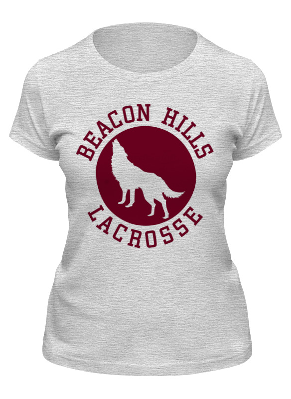 

Футболка женская Printio Teen wolf - beacon hills серая 2XL, Серый, Teen wolf - beacon hills