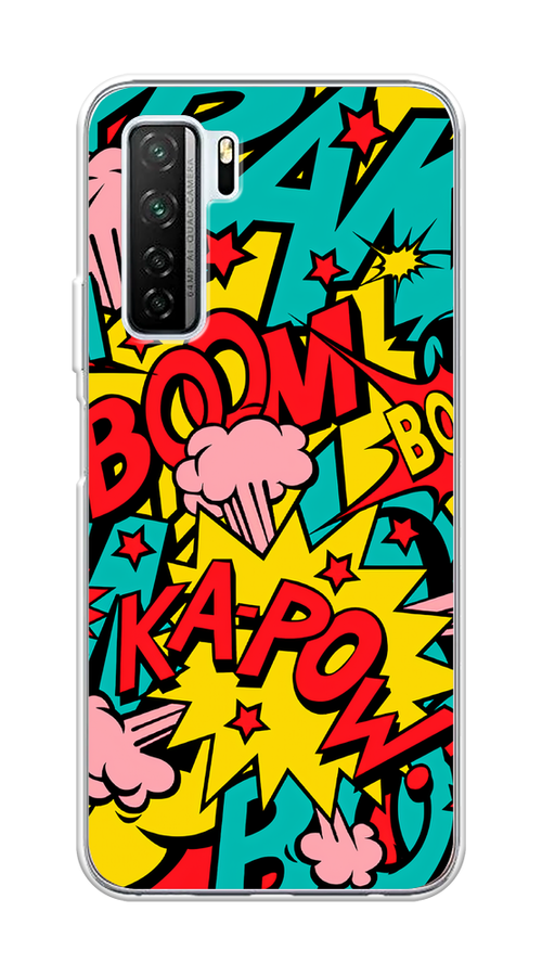 

Чехол Awog на Honor 30S (Global) "Постер pop art", Голубой;желтый;красный, 6102850-9