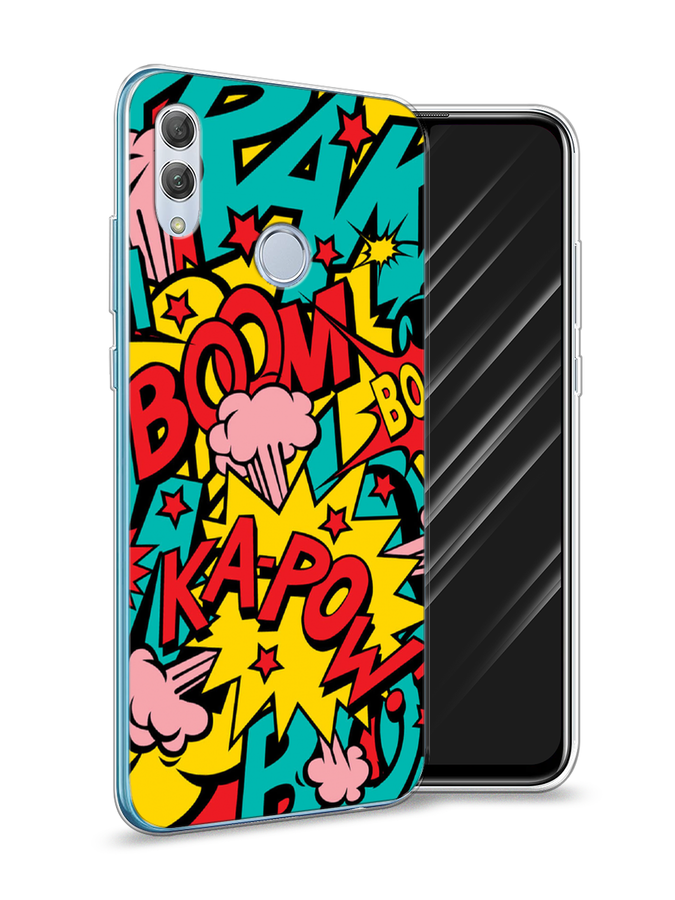 

Чехол Awog на Honor 10 Lite "Постер pop art", Голубой;желтый;красный, 67550-9
