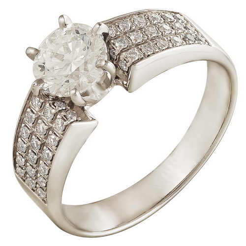 

Кольцо из золота р. 18 Александра 10749, Swarovski, 10749