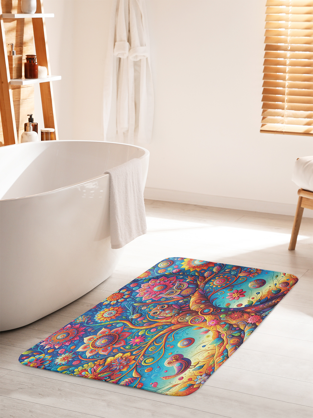

Коврик для ванной туалета душа JoyArty "Совы на дереве", bath_sd1700_60x100