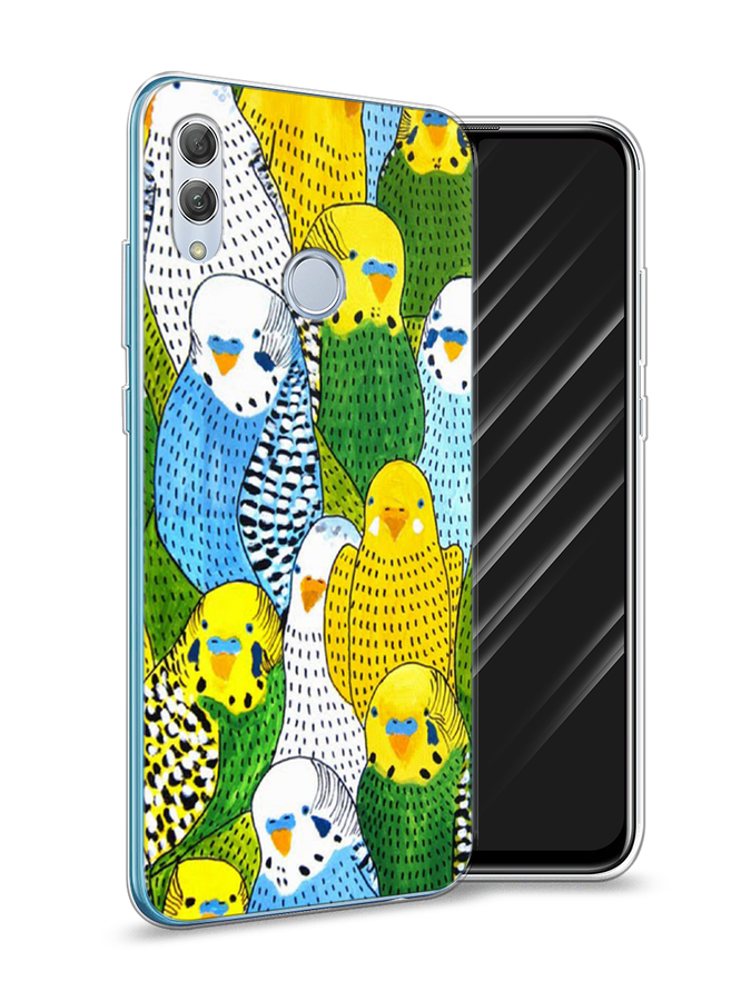 

Чехол Awog на Huawei P Smart 2019 "Попугаи", Желтый;зеленый;голубой, 67250-1