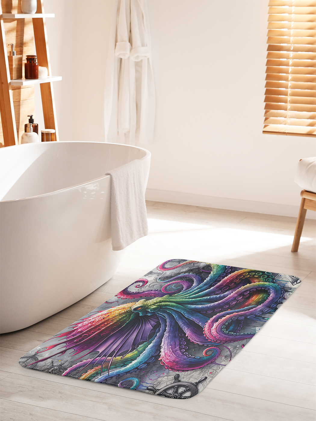 

Коврик для ванной туалета душа JoyArty "Морское чудовище", bath_sd1692_60x100