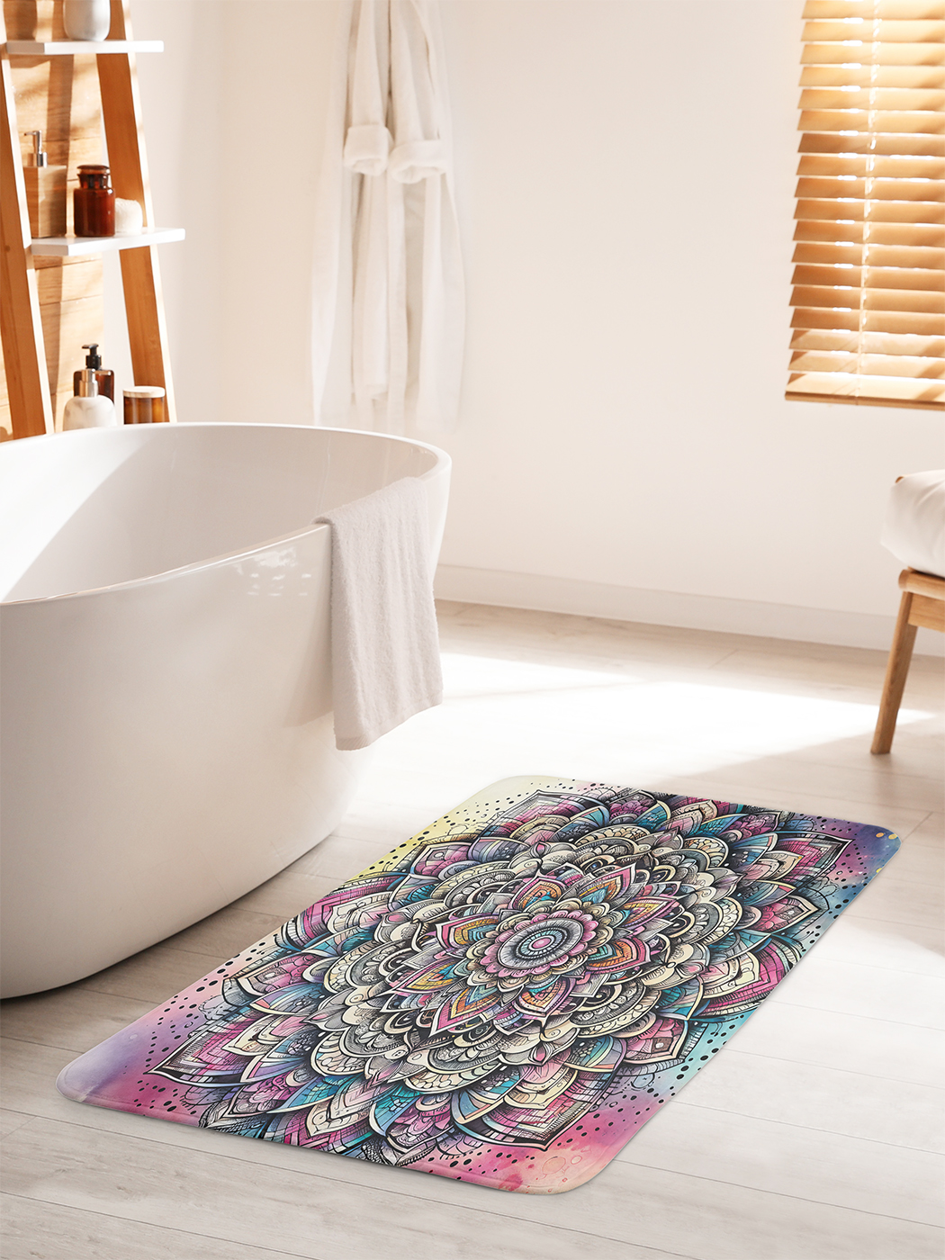 

Коврик для ванной туалета душа JoyArty "Цветок жизни", bath_sd1689_60x100