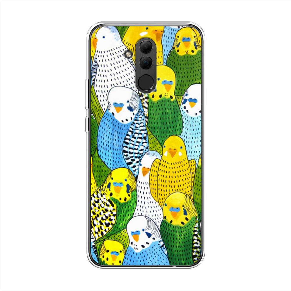 

Чехол Awog на Huawei Mate 20 Lite "Попугаи", Желтый;зеленый;голубой, 66650-1