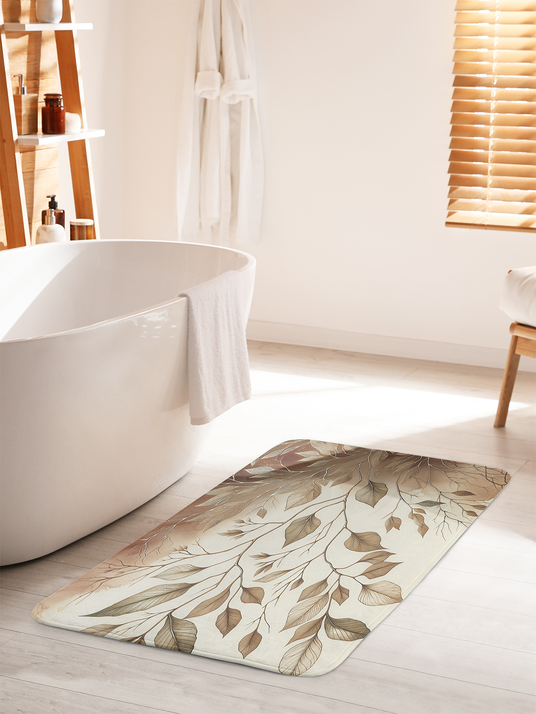 

Коврик для ванной туалета душа JoyArty "Золотистые веточки", bath_sd1670_60x100
