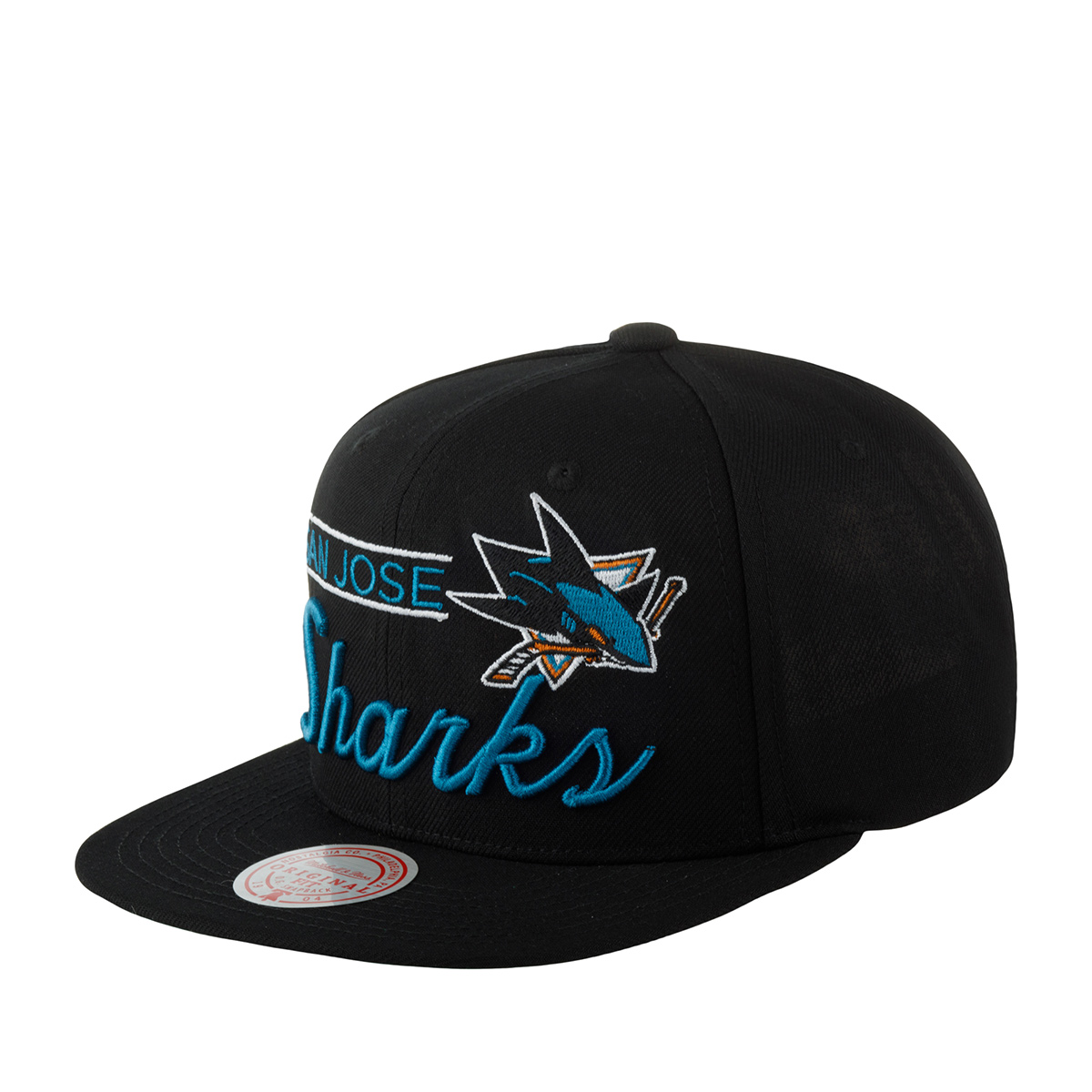 Бейсболка унисекс Mitchell & Ness 6HSSLD21213-SJSBLCK San Jose Sharks NHL черная, one size