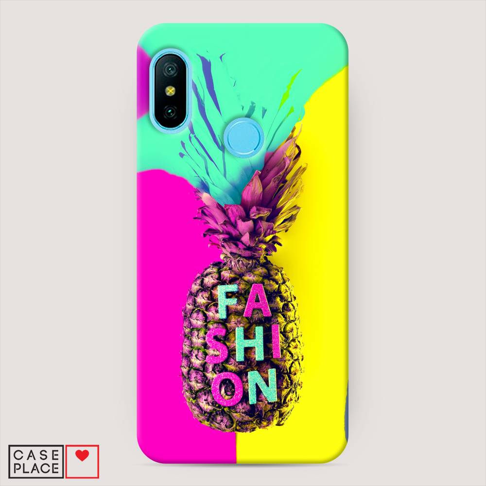 

Пластиковый чехол "Кислотный ананас" на Xiaomi Redmi 6 Plus, 33920-7