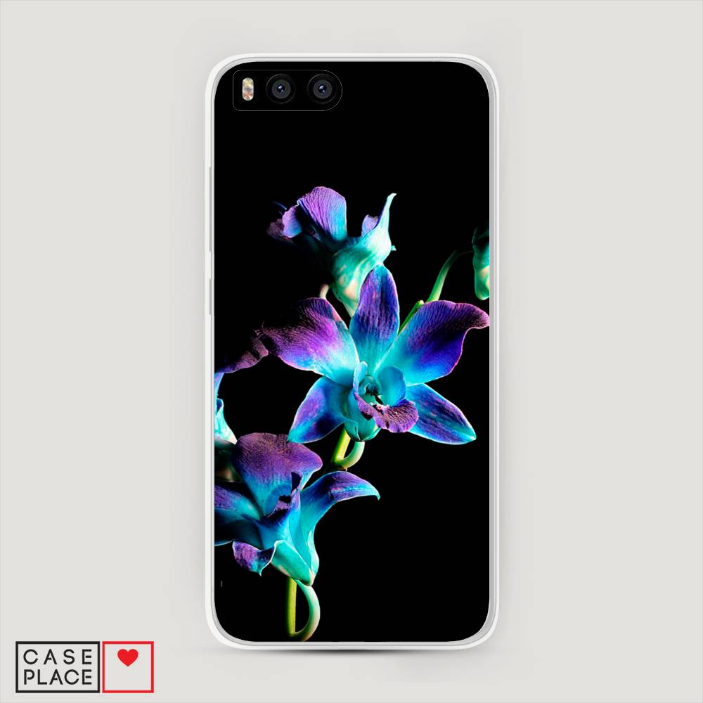 

Пластиковый чехол "Синий цветок на черном" на Xiaomi Mi6