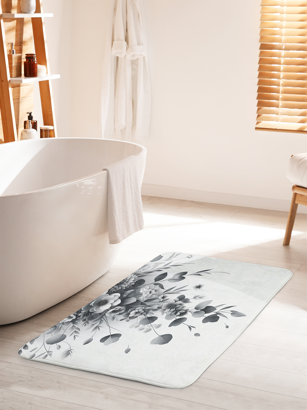 

Коврик для ванной туалета душа JoyArty "Листочки спускаются", bath_sd1629_60x100