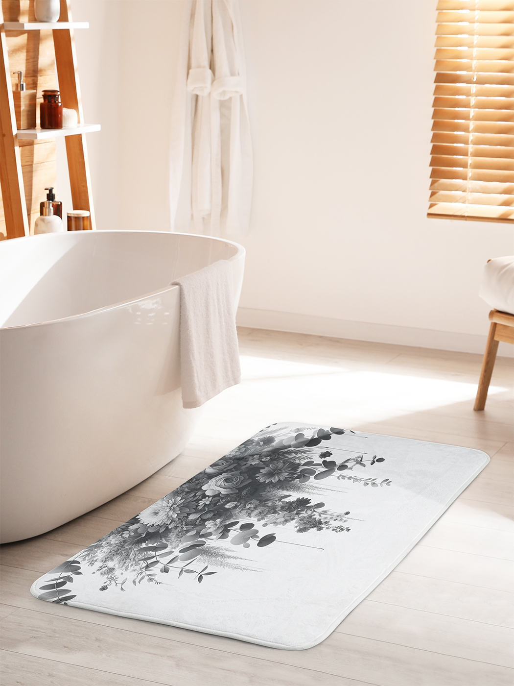

Коврик для ванной туалета душа JoyArty "Цветы не в цвете", bath_sd1628_60x100