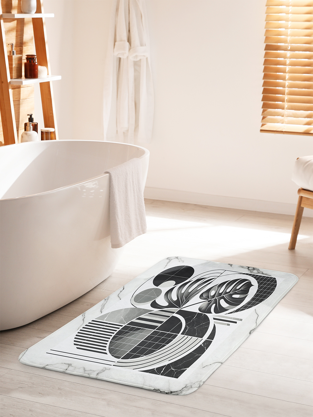 

Коврик для ванной туалета душа JoyArty "Абстракция на мраморе", bath_sd1625_60x100