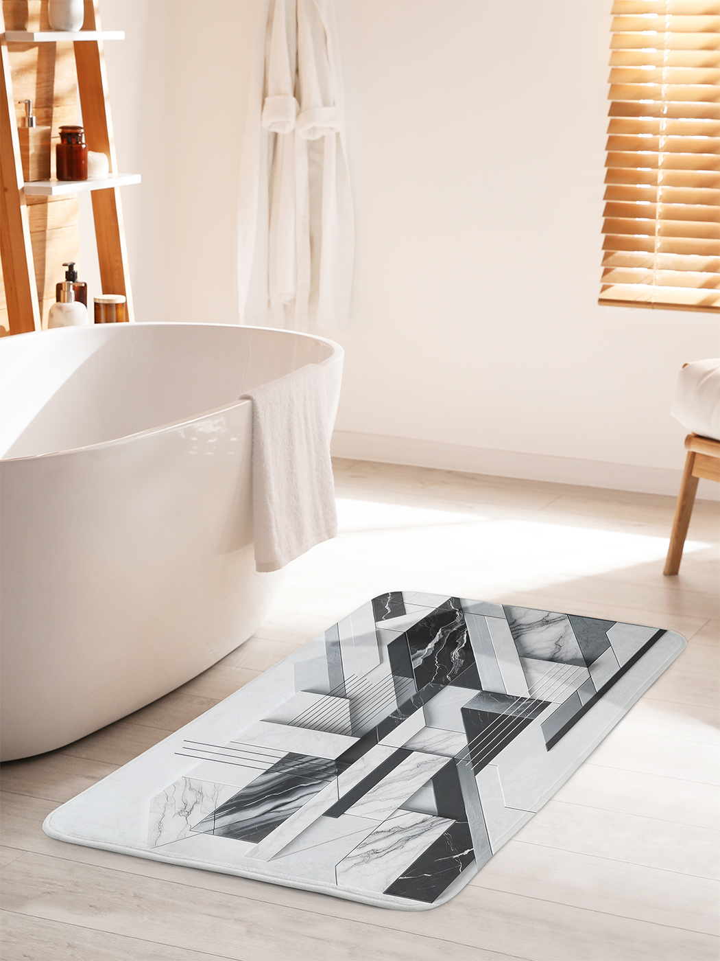 

Коврик для ванной туалета душа JoyArty "Мраморный декор", bath_sd1619_60x100