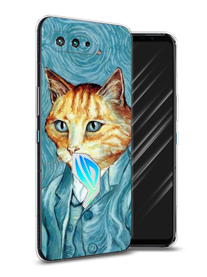 

Чехол Awog на Asus ROG Phone 5S "Кот Ван Гог", Голубой;коричневый, 44550-2