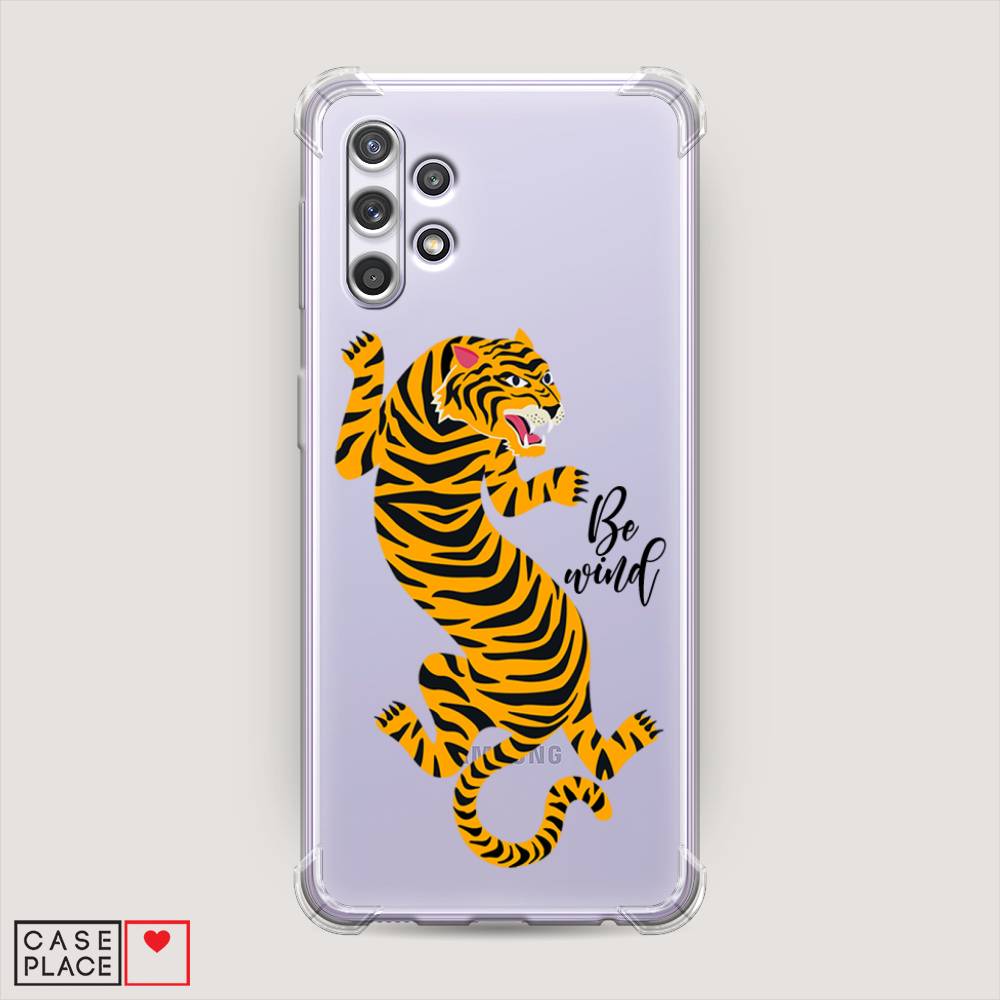 фото Противоударный силиконовый чехол "tiger be wind" на samsung galaxy a32 awog