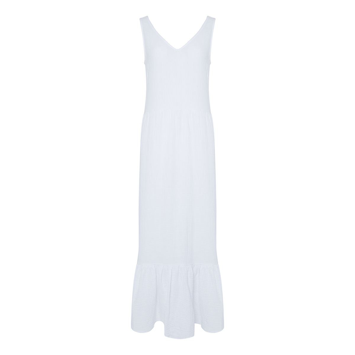 

Платье домашнее женское Muslin Clouds 21189 белое S/M, Белый, 21189