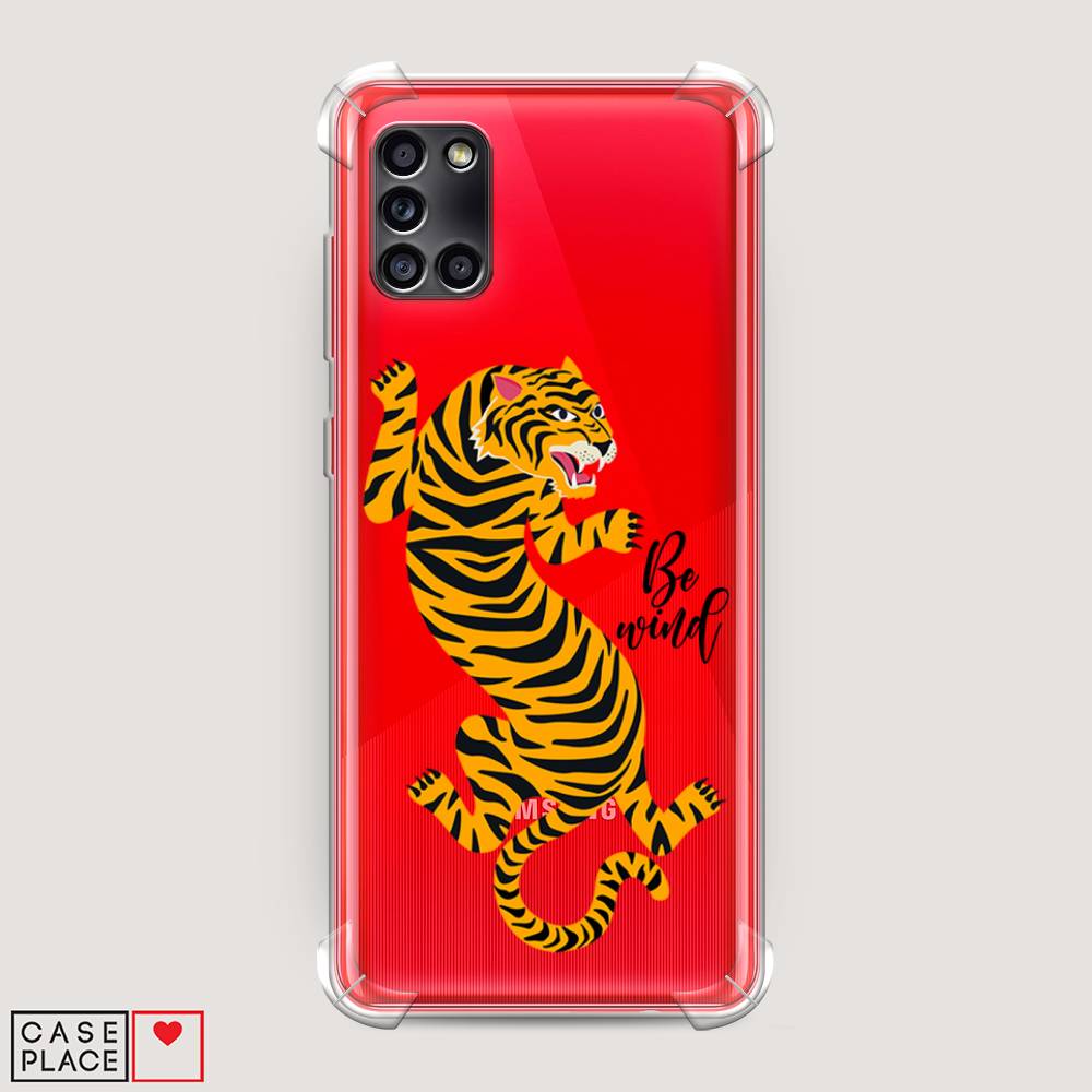 фото Противоударный силиконовый чехол "tiger be wind" на samsung galaxy a31 awog