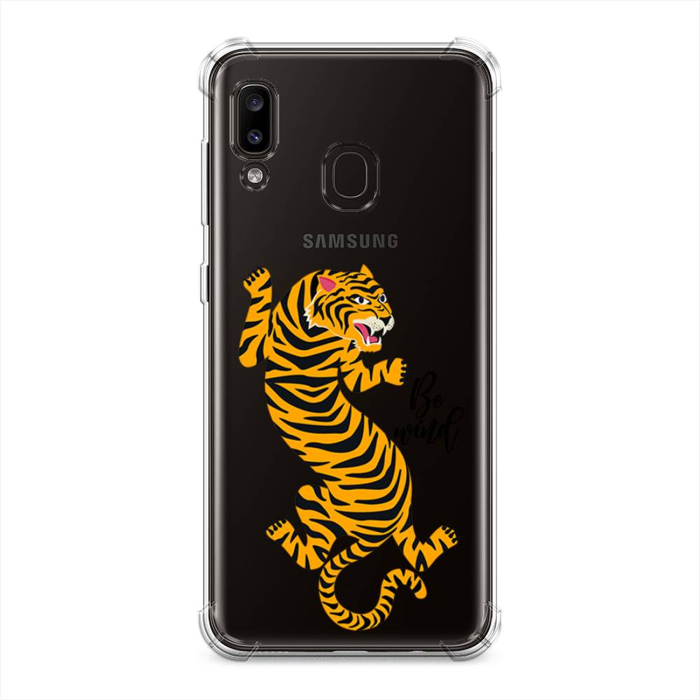 фото Противоударный силиконовый чехол "tiger be wind" на samsung galaxy a30 awog