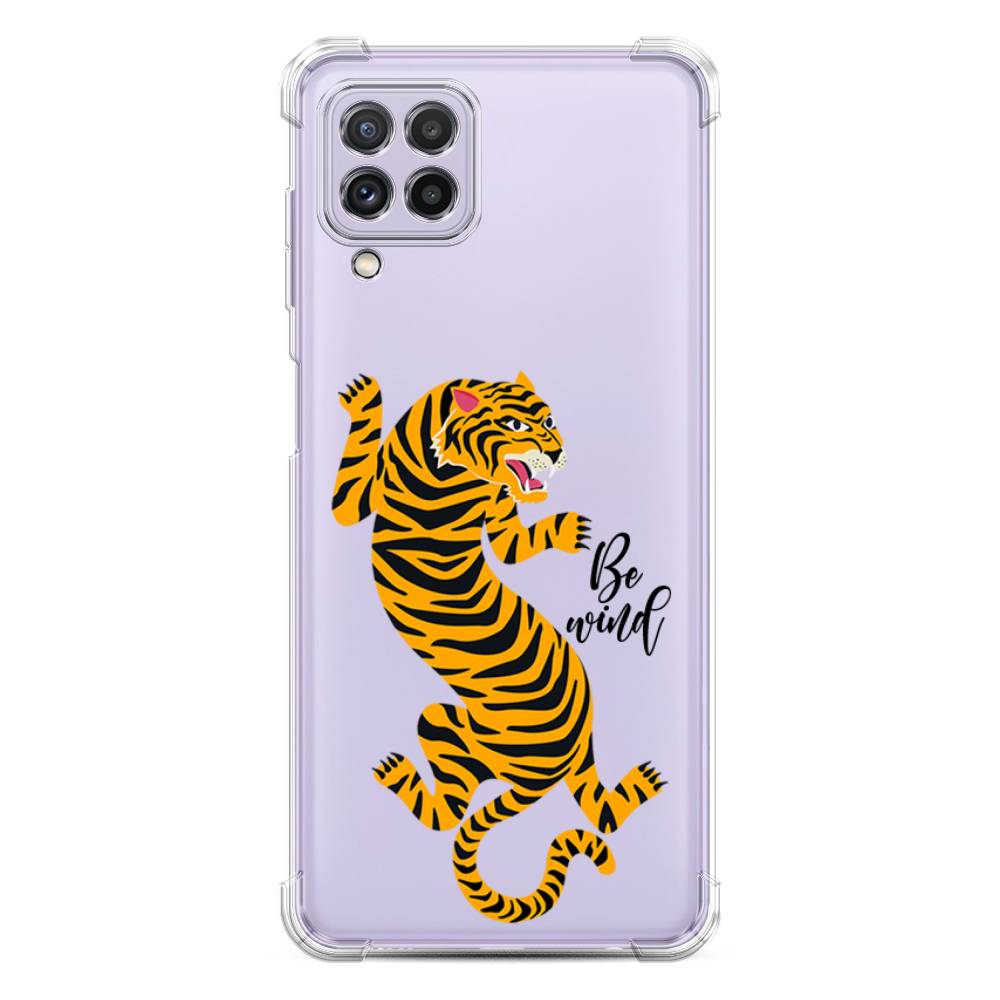 

Чехол Awog на Samsung Galaxy A22 / Самсунг A22 "Tiger be wind", Разноцветный, 2103151-1