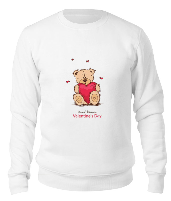 

Свитшот унисекс Printio Happy valentnine's day белый XS, Happy valentnine's day