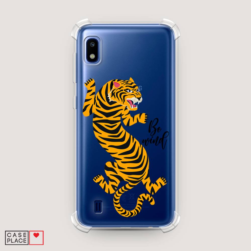 фото Противоударный силиконовый чехол "tiger be wind" на samsung galaxy a10 awog