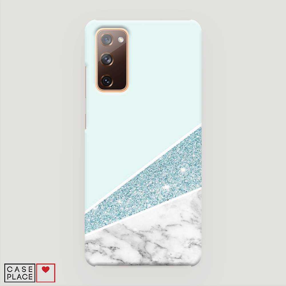 

Пластиковый чехол "Мрамор с голубыми блестками" на Samsung Galaxy S20 FE, 2101320-2