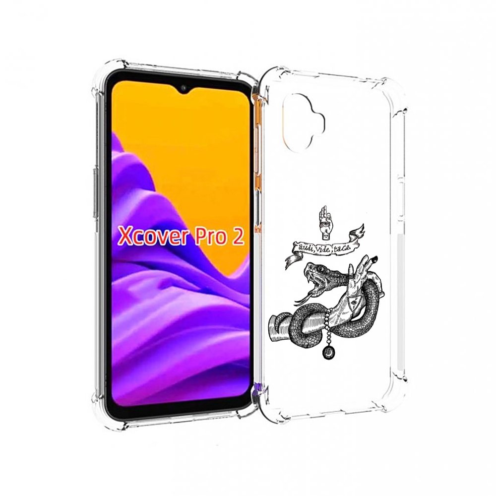 

Чехол MyPads змея на руке рисунок для Samsung Galaxy Xcover Pro 2, Прозрачный, Tocco