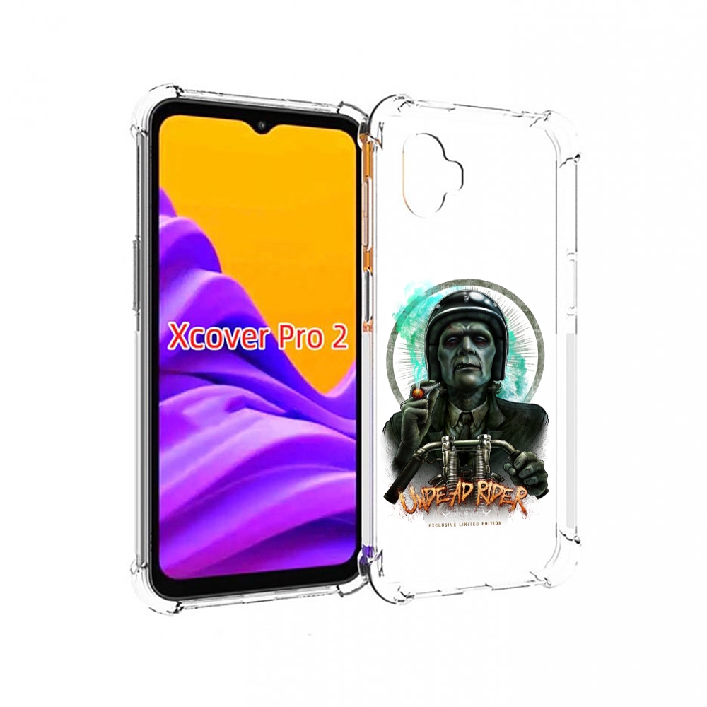 

Чехол MyPads зеленый мужчина с сигаретой на мотоцикле для Samsung Galaxy Xcover Pro 2, Прозрачный, Tocco