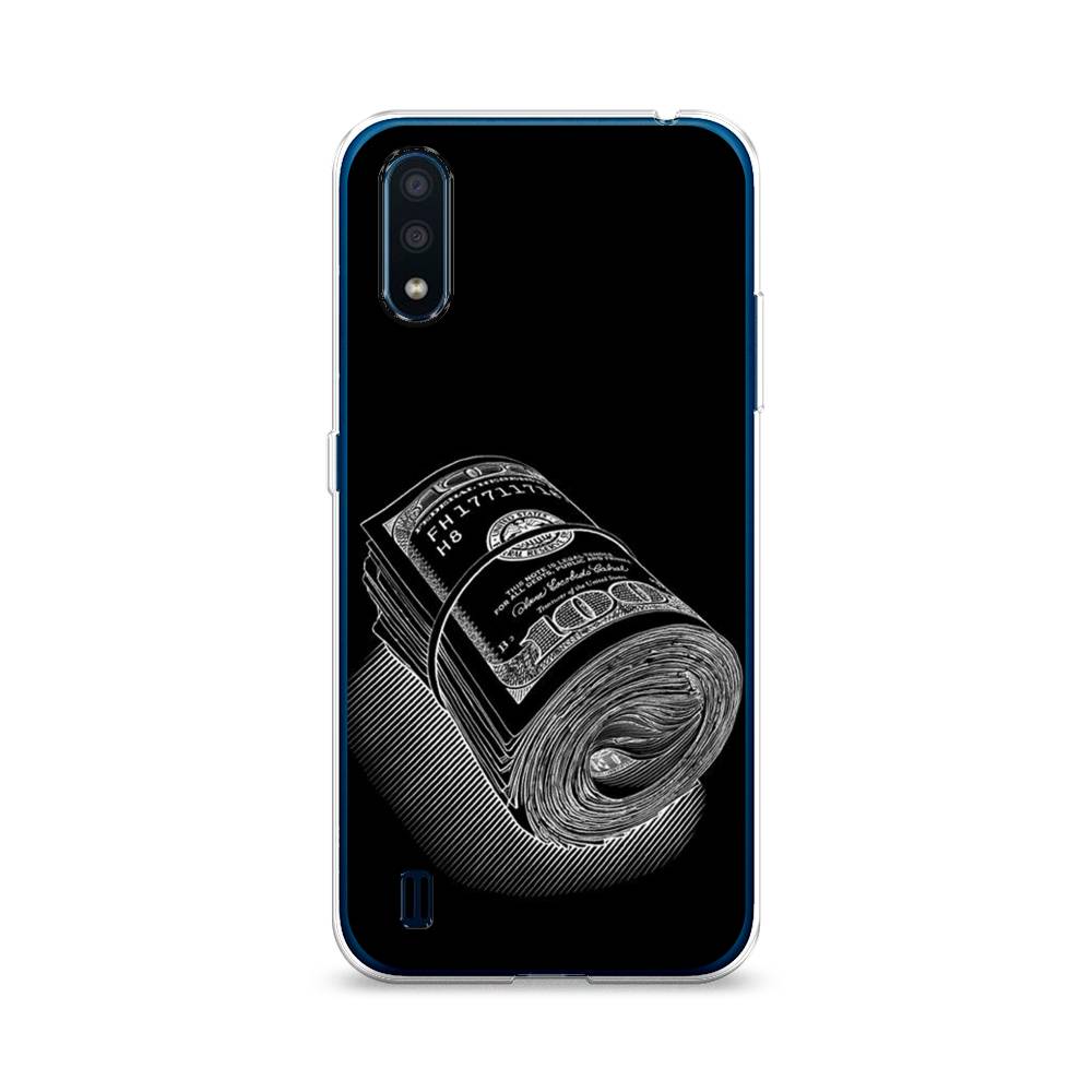 

Чехол Awog на Samsung Galaxy M01 / Самсунг M01 "Кубышка денег", Черный;серебристый, 2101150-5