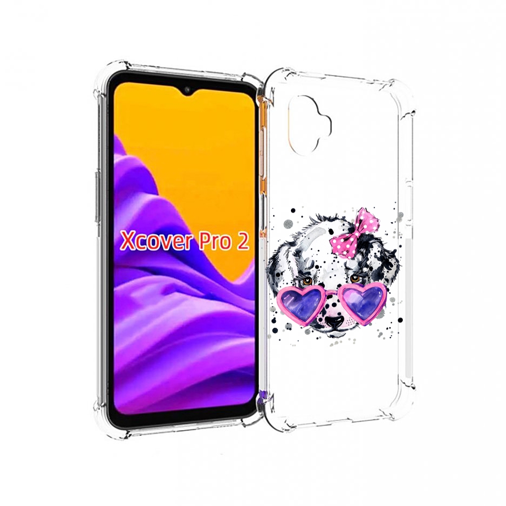 

Чехол MyPads долматинец в очках для Samsung Galaxy Xcover Pro 2, Прозрачный, Tocco