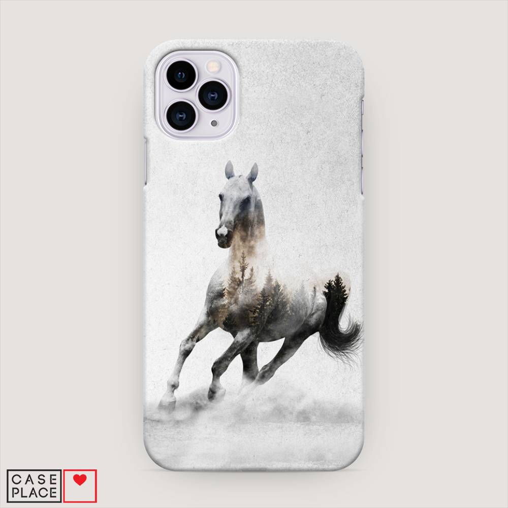 

Пластиковый чехол "Лошадь лес" на Apple iPhone 11 Pro, 12320-1