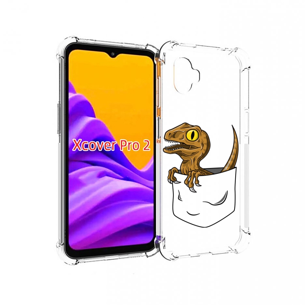 

Чехол MyPads динозавр в кармане для Samsung Galaxy Xcover Pro 2, Прозрачный, Tocco