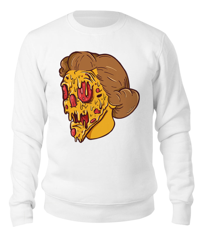 

Свитшот унисекс Printio Pizza face белый 2XL, Pizza face