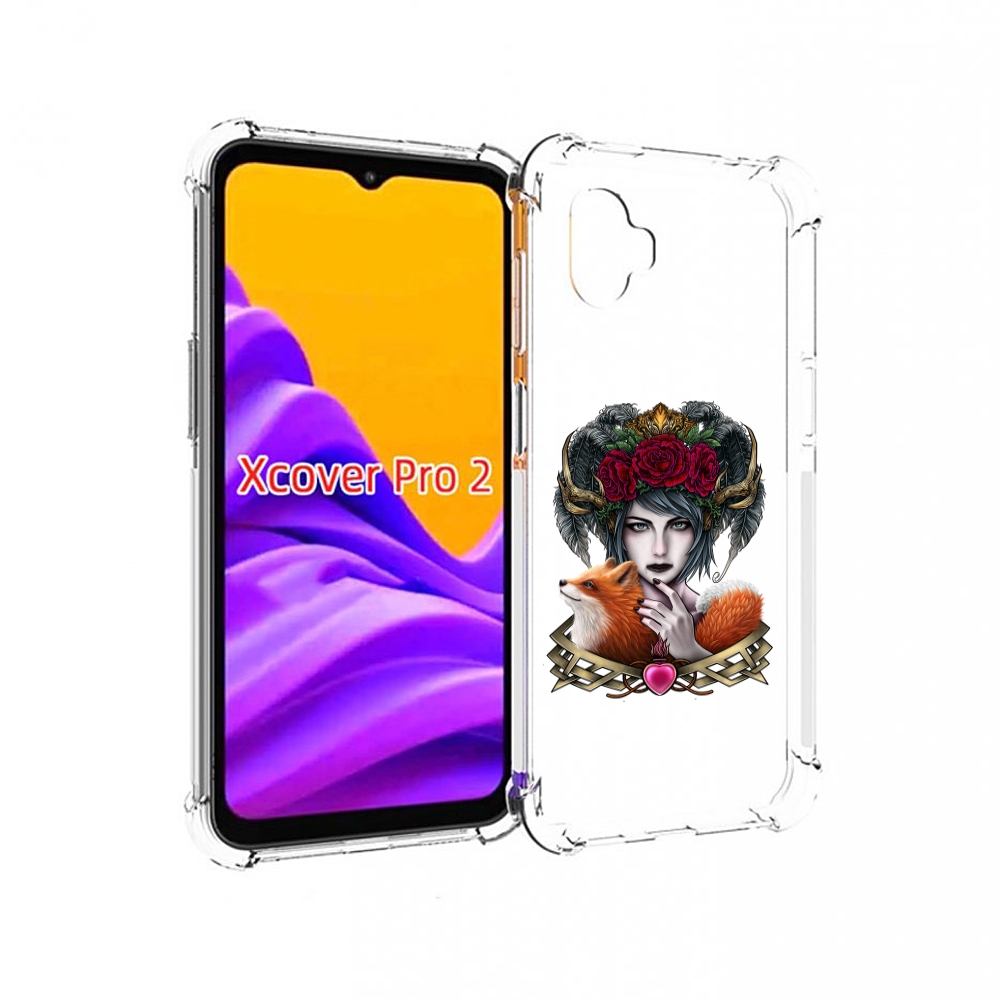 

Чехол MyPads девушка с лисой для Samsung Galaxy Xcover Pro 2, Прозрачный, Tocco