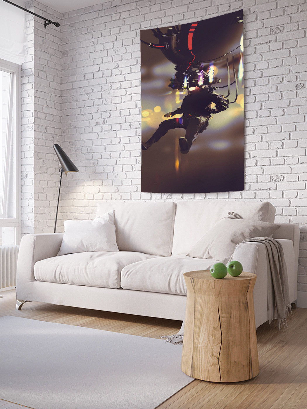 

Вертикальное фотопанно на стену JoyArty Ночной полет 150x200 см, Ночной полет