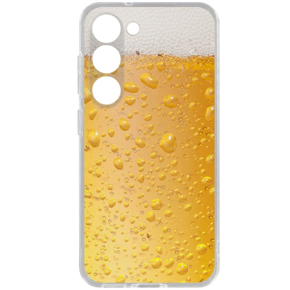 

Чехол-накладка Krutoff Clear Case Пенное для Samsung Galaxy S23, Прозрачный