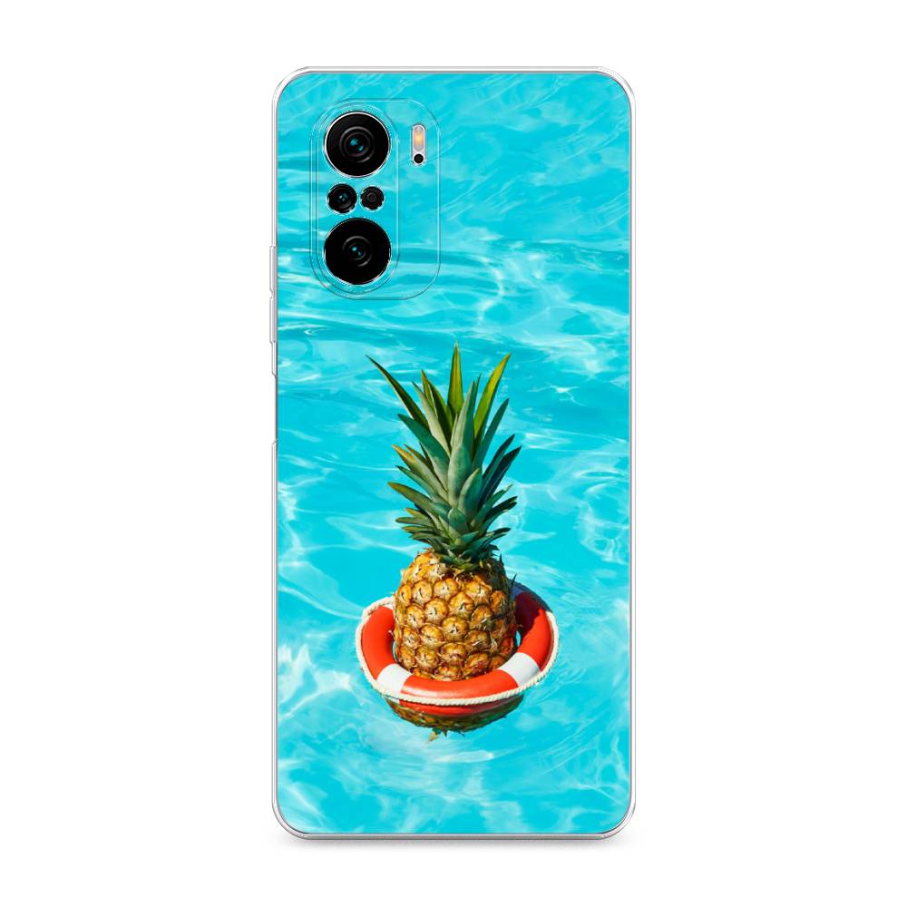 

Чехол Awog на Poco F3/Redmi K40/Mi 11i "Ананас в бассейне", Разноцветный, 310150-10