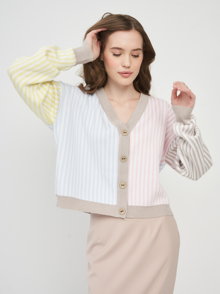 

Кардиган женский BE YOU 7221-14096 бежевый 42-48 RU, 7221-14096